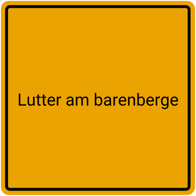 Meldebestätigung Lutter am Barenberge